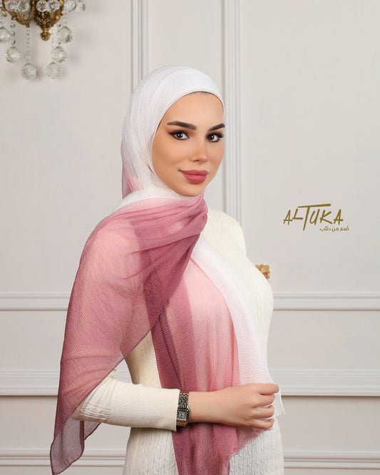 pink rainbow كشمير بينك مموج